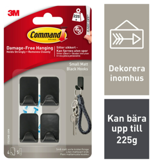 Command Itsekiinnittyvä koukku small, 4 kpl