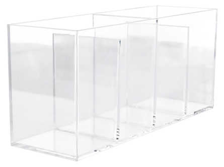 Makeup organizer 4 fack, klar plast