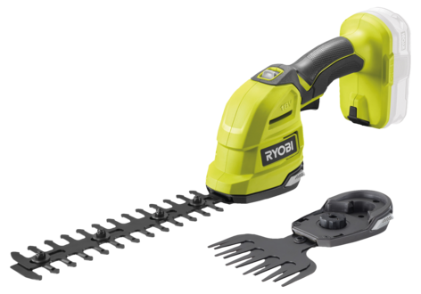 Ryobi 2‐i‐1 gräs‐ och häcktrimmer 18 V, RY18GSA‐0