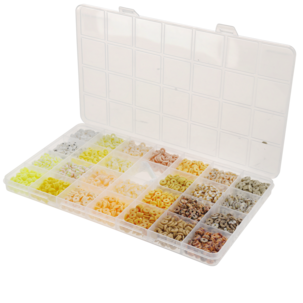 Perler til armbånd og halskjede, 2500 stk, fra 6 år