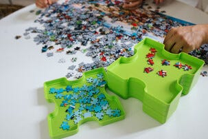 Trefl Puzzle Sorter Lajittelulaatikko palapeleille, 6 laatikkoa