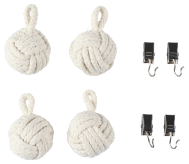 Duktyngder med klämmor, 4-pack