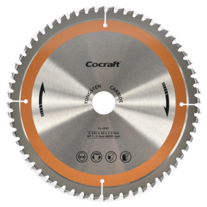 Cocraft sagblad 254 x 30 x 2,0 mm, 60T negativ