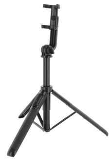 Selfiepinne med tripod och fjärrutlösare