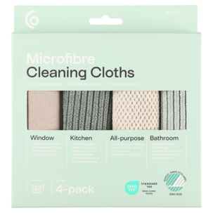 Mikrofiberduk 32 x 31 cm, 4-pack 