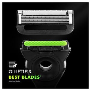 Gillette Labs Exfoliating barberhøvel med 5 barberblader