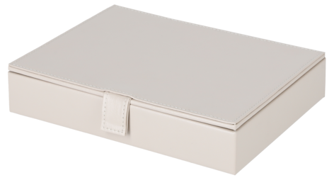 Smykkeskrin, etasjebrett med lokk, stabelbart