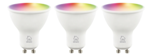 Deltaco Smart LED RGB GU10 4,7 W dimbar, 3-pakning