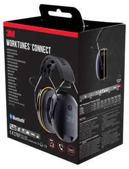 3M WorkTunes Connect hörselkåpor Bluetooth