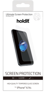 Näytönsuoja iPhone X/XS, Holdit Tempered Glass