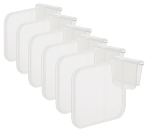 Avdelare till kylskåpsdörr, transparenta, 6-pack