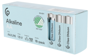 Alkaliskt batteri AA/LR6 18-pack Clas Ohlson