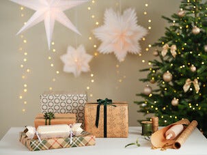 Julgran Vinterviken 210 cm med micro LED och timer