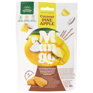 Sunshine Delights torkad mango, 100 g
