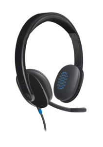 Logitech H540 USB-headset med mikrofon och sladd