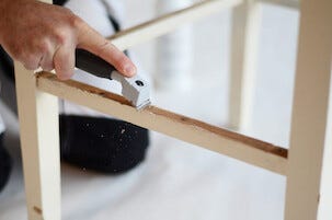 Anza färgskrapa med vändbart blad