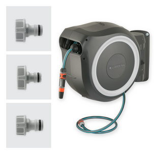 Gardena RollUp XL slangetrommel for vegg, 2 munnstykker, 35 m