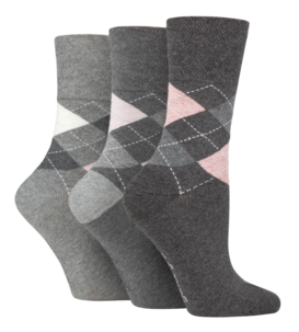 SockShop Gentle Grip Naisten sukat, 37–42, 3 paria