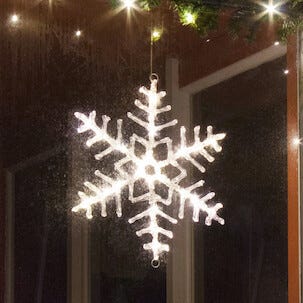 Snöflinga lampa, 40 cm