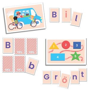 ABC med Elsa og Sam bokstavspill, fra 3 år