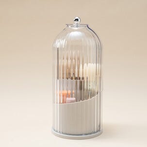 Säilytysteline meikkisiveltimille, kansi, 12,3 x 27 cm