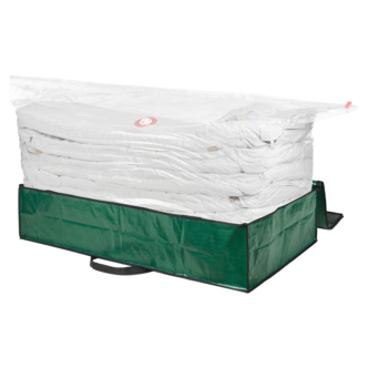 Stor puteoppbevaring med vakuumpose 530 l, 117 x 67 x 25 cm
