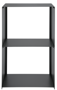 Korkea halkoteline sisälle, mustaa metallia 69,5 cm