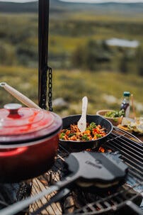 Espegard vaffeljern åpen ild, støpejern