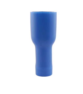 Flatstiftshylsa 2,5 mm blå helisolerad hona, 10-pack