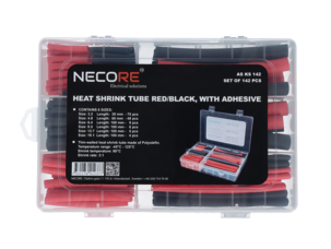 Nelco krympslangar med lim, 142 delar