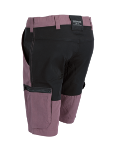 Arbetsshorts stretch dam, plommon