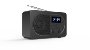 Exibel FM-radio, klockradio, Bluetooth, USB och 3,5 mm