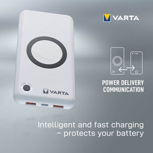 Varta Wireless powerbank trådlös 15 000 mAh