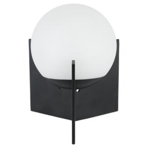 Jack oppladbar bordlampe i metall, svart/hvit, Northlight