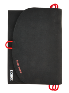 Exibel solcellelader med USB, 10 W