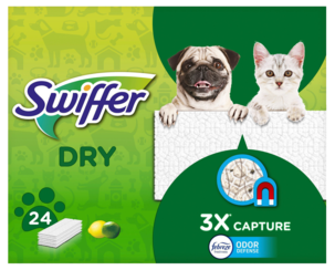 Swiffer Sweeper Pet rengöringsdukar husdjur, refill