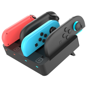 Exibel laddstation för 4 Joy-Con kontroller