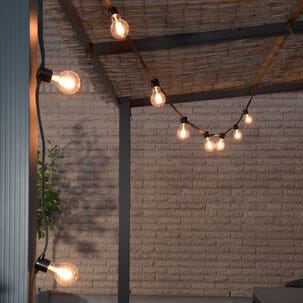 Konstsmide ljusslinga glödlampor LED, 10 m, utbytbara ljuskällor
