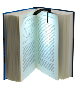 Batteridrevet boklampe med klemfeste