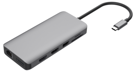 USB-C 12-i-1 dockingstasjon