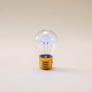 Oppladbar bordlampe med lysende motiv, Northlight, 11 cm