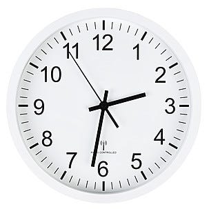 Radiokontrollert veggklokke, 32 cm