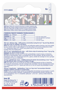 Tesa selvheftende remser for tapet og gips
