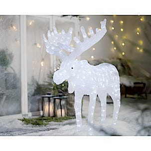 Konstsmide, elg med LED-belysning