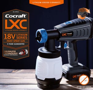 Cocraft LXC batteridrevet malingssprøyte PG1000-BL 18 V