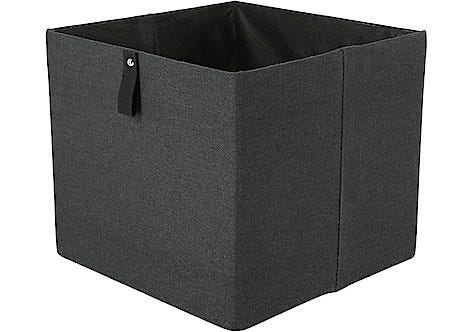 Förvaringslåda kvadrat, linnelook