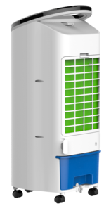 Ilmanviilennin Air Cooler ja kylmäkallet, hiljainen, 30 m2