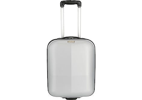 Asaklitt trillekoffert, sølv