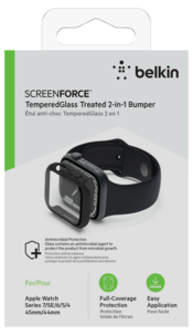 Skjermbeskyttelse for Apple Watch SE1/2/3 / 44 / 45, Belkin ScreenForce