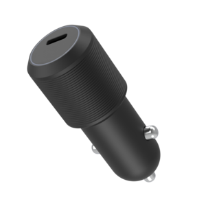 Billader 12/24 V til USB-C, 20 W, svart